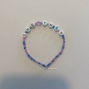 She/they pronoun bracelet